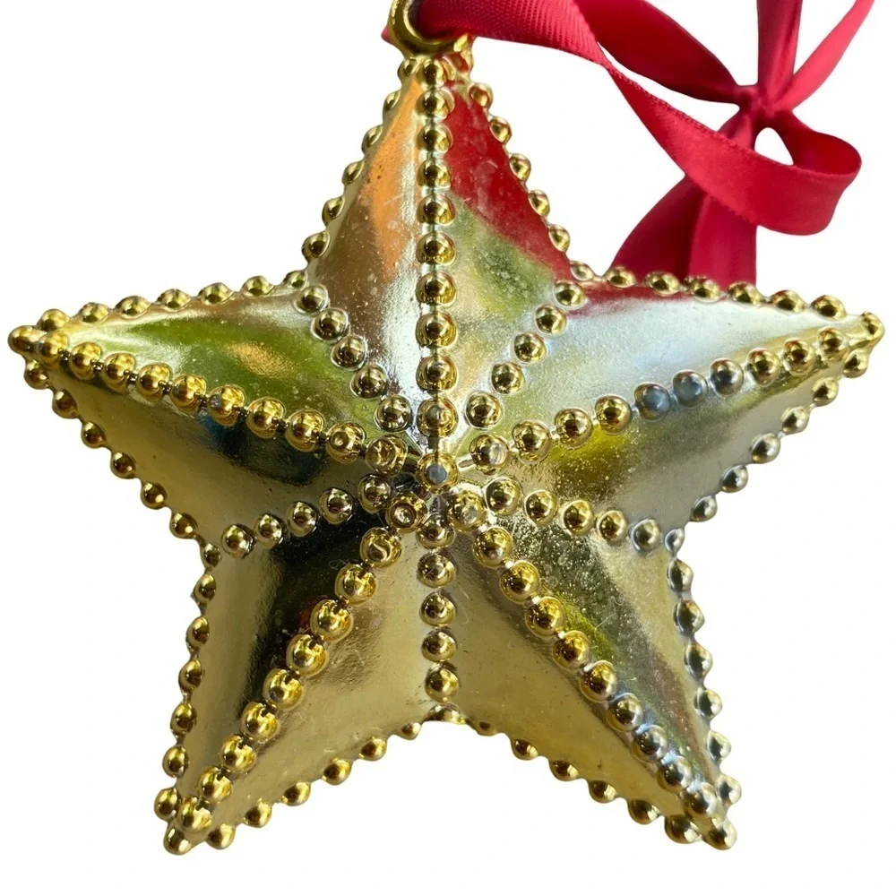 Gold Mirrored Star Ornament